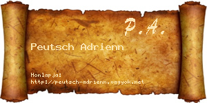 Peutsch Adrienn névjegykártya